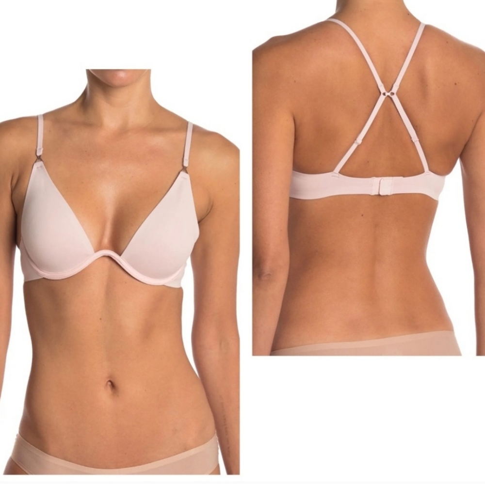 FREE PEOPLE INTIMATES UNDERWIRE PINK BRA N…